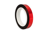 Red Metalized Polyester Tape 0.75" x 72 Yards- CS Hyde Co.